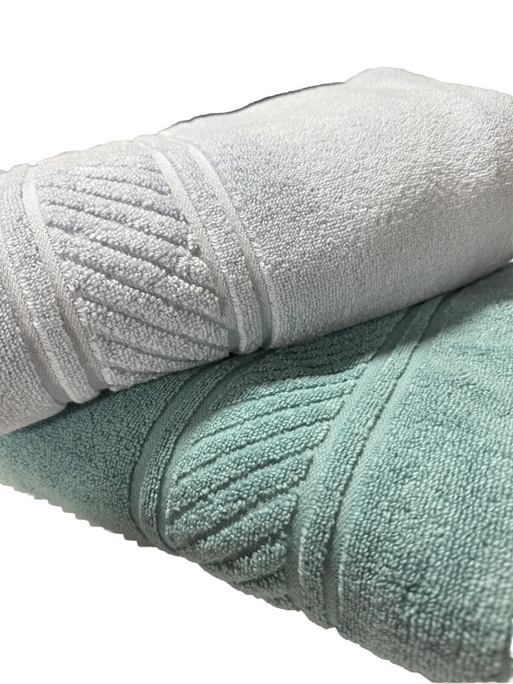 (2) Toallas de baño spa 100 % algodón COLECCIÓN MARTHA STEWART, 30" X 54" Foto 2 de 4