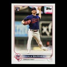 Charlie Barnes RC 2022 Topps Rookie Twins
