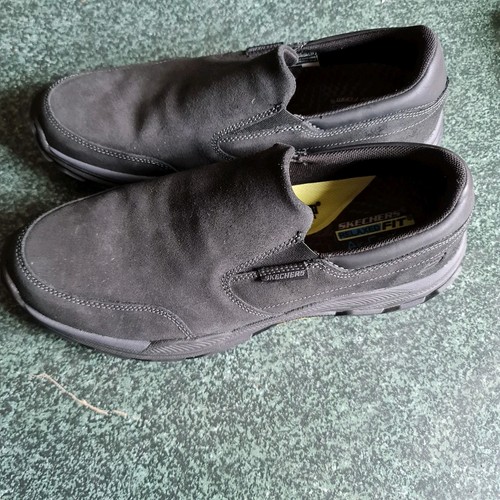 Scarpe Skechers Uomo Relaxed Fit Rispettato Calum Nero Slip-On