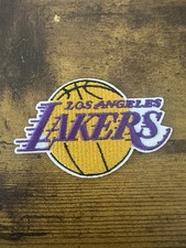 LOS ANGELES LAKERS NBA IRON/SEW ON EMBROIDERED PATCHES BASKETBALL