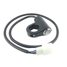 22mm Motorcycle Headlight Handlebar Switch Push Button Connector For Elektron1684