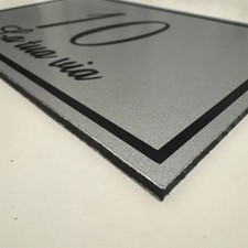 Targhetta Numero Civico Esterno 10x15 In Alluminio Personalizzabile Spessore 3mm