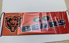 NIP Chicago Bears Boeing Double Sided Roll Up Suction Banner - Go Bears TY Troop