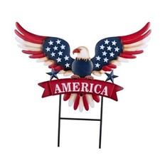 4th of July Decorations for Outdoor, Patriotic Memorial Day Garden Large Blue