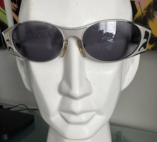 Vintage Courreges Women  s Sunglasses Silver Tortoise France 9606 A111