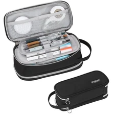 Pencil Case Large Zipper Pencil Pouch for Girls Kids Teens Adults Aesthetic P...