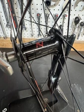 Phil wood/ DT Swiss black front wheel