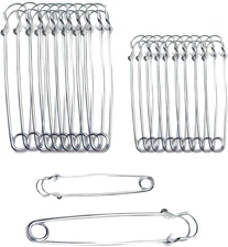 20PCS Large Safety Pins, 4Inch and 3Inch Heavy Duty Safety Pins for Fashion, Sew