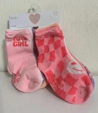 Capelli New York Kids' Socks Set 2T-4T 8 Pairs Non-slip Socks Multi Color