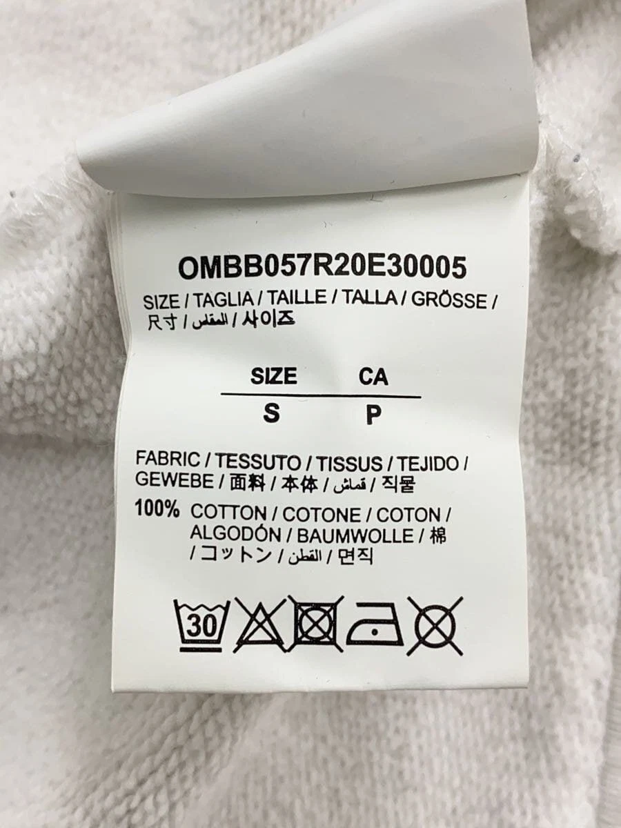 OFF WHITE FELPA CON CAPPUCCIO OMBB057R20E30005 S COTONE bianca usata