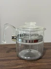 Pyrex Vintage Glass Percolator 6-Cup Coffee Pot