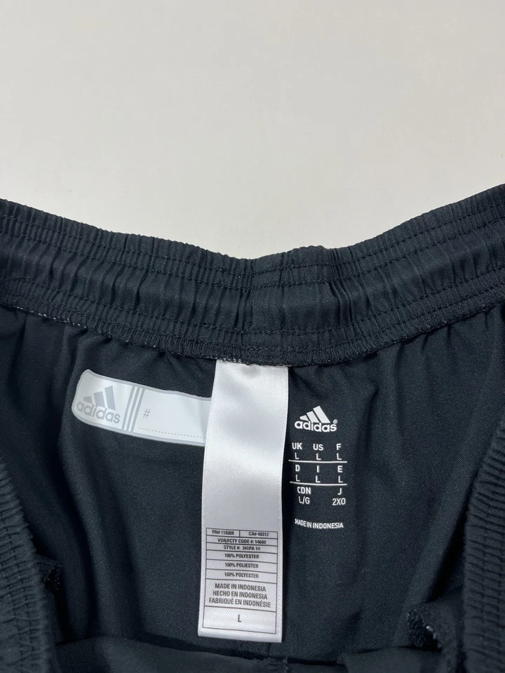 Black adidas Wisconsin Badgers Athletic Basketball Gym Shorts Men's L Large - Image 4 of 4