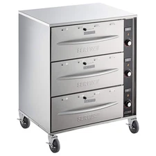 Mobile Triple Freestanding Drawer Warmer - 1350W, 120V