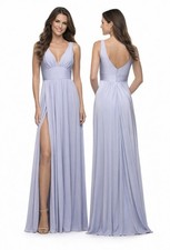 La Femme 30641 Prom Formal Gala Ball Gown Light Periwinkle Size 8 NEW $388