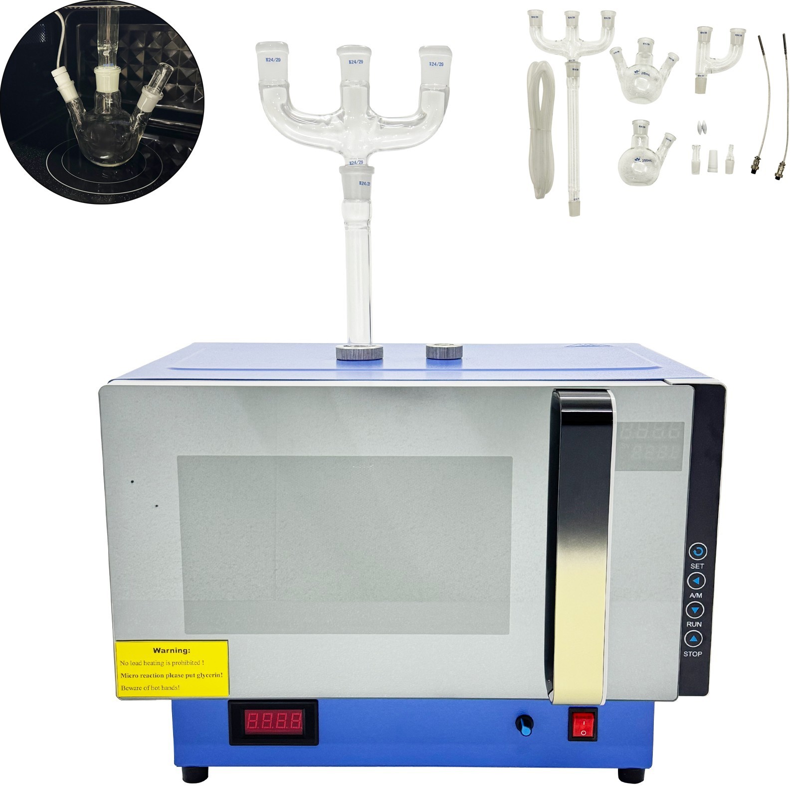 110V Continuous Microwave Chemical Radiation Oven Lab Microwave Chemical Reactor