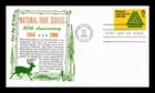 US COVER NATIONAL PARK SERVICE 50TH ANNIVERSARY FIRST DAY ISSUE KHOL KRAFT