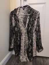 Windsor Shirt Dress Snake Print Small
