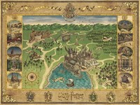 Puzzle (1500 T.) Harry Potter - Hogwarts Karte (Ravensburger) Neu/Ovp