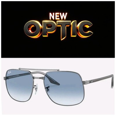 Gafas De Sol RayBan Gunmetal Gradient Blue RB3699 004/3F  Nuevas