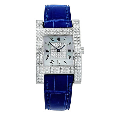 Chopard Your Hour 18K White Gold Watch w/Diamond Dial & Diamond Bezel. (13/6818)