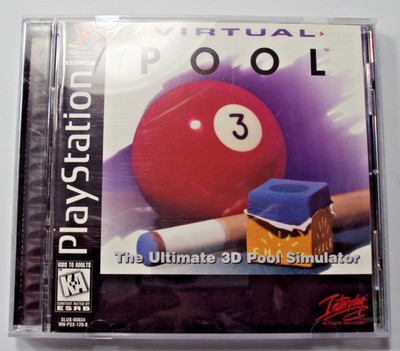 Virtual Pool - Sony PS1 game, inc Manual & Reg card , Used, Tested, Free S/H