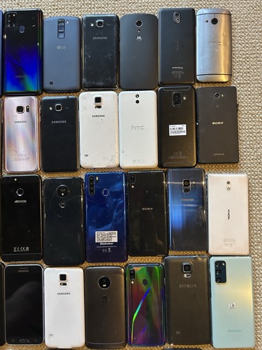 Job Lot Mix 40 x Samsung And Android UNTESTED Power Up Smartphones - Photo 6 sur 10