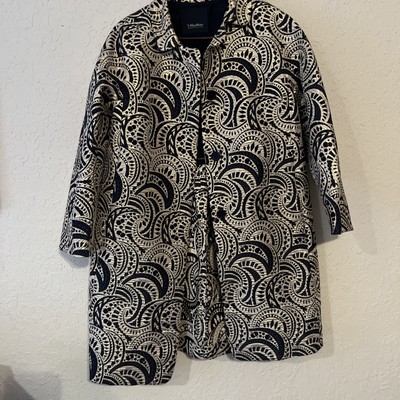 S  Max Mara Jaquard Over Coat Size 10 US