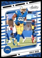 Khalil Mack 2024 Panini Absolute #58 Chargers NFL READ FREE SHIP AutographDen
