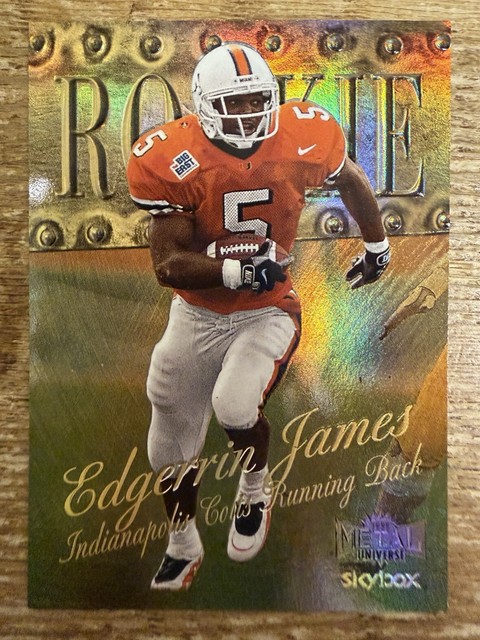 EDGERRIN JAMES 1999 METAL UNIVERSE EDELMETALL GEMS ROOKIE #210 38/50 PMG RC