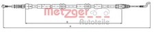 Metzger 10.7394 Cable, Parking Brake for VW