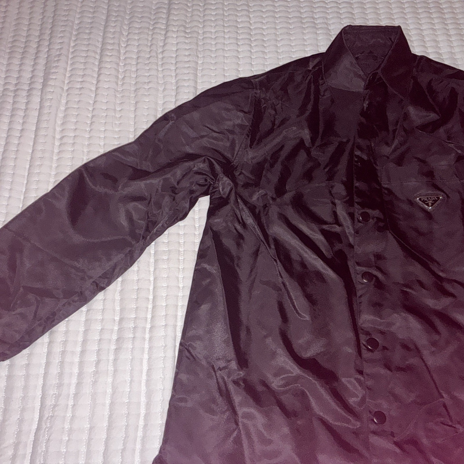 Prada Re-nylon Logo Sport Shirt Size M New thumbnail 2