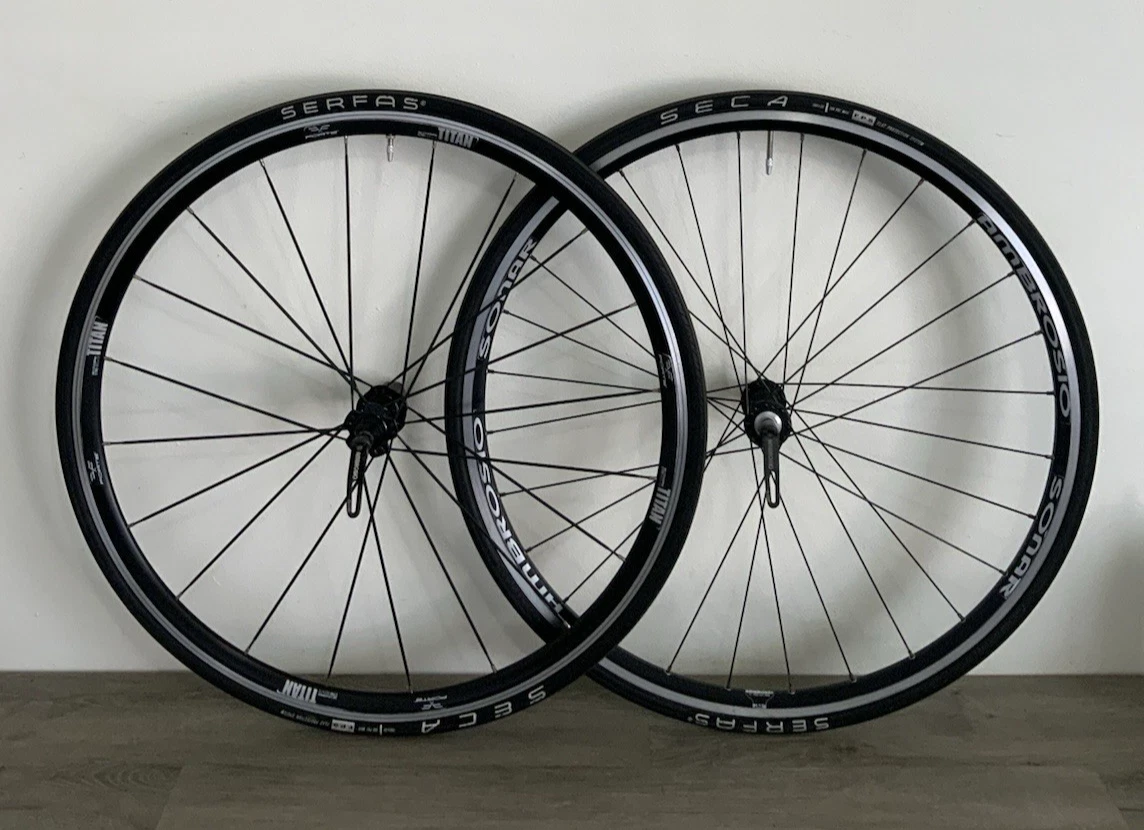AMBROSIO Balance Tiagra 700C ホイールセット Ambrosio Balance 32-Spoke Silver Aluminum 700C Front Wheel