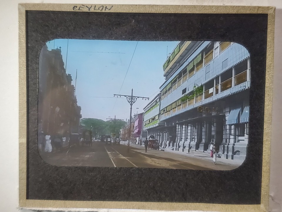 York Street, Colombo, Ceylon (Sri Lanka), NO LABEL, Magic Lantern Glass ...