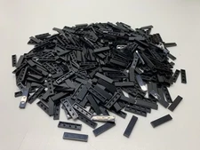 LEGO 1x4 BLACK PLATE FLAT SMOOTH FINISHING BRICK TILE 2431 BRAND NEW 500