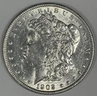 1902 MORGAN DOLLAR AU/BU DETAILS