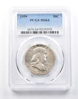 1959 Franklin Half Dollar Type 2 Reverse MS64 PCGS *4107