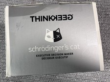 Think Geek Schrodinger s Cat Executive Decision Maker Experiment NIB Rare HTF