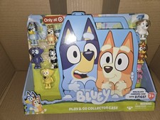 Disney Bluey Play & Go Collector Case with Figures Exclusive New With Box