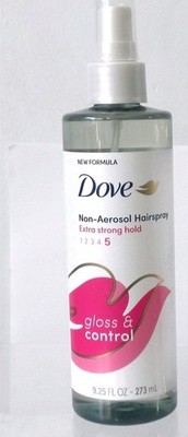 Dove Extra Strong #5 Hold Hairspray Non-Aerosol 24H Gloss & Control 9.25 Oz