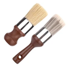 2pcs Salve Brush for Furniture, Leather & Wood Care Cleaning Brush Wax 