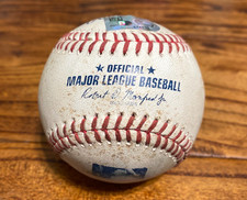 Ryan Ritter Rockies Game Used Baseball 8/26/2025 Astros Brown Hit Reach FC Error