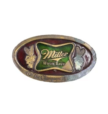 Vintage 1975 Bergamot Miller High Life "The Champagne of Beers" G169 Belt Buckle