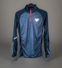 Mad Oxx Activewear Shirt Mens Medium Black  1/4 Zip Golf Running Long Sleeve.