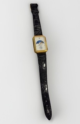 Geneva Day Date Quartz Water Resistant Wristwatch Moon phase Calendar Watch