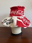 Vintage 1970s Coca-Cola Coke Canvas Sun Summer Hat Advertising