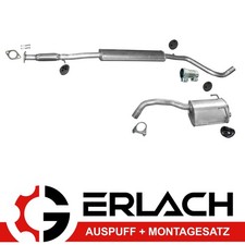 Auspuffanlage mit Montagesatz für Fiat 500 Panda 1.4i 16V 6612