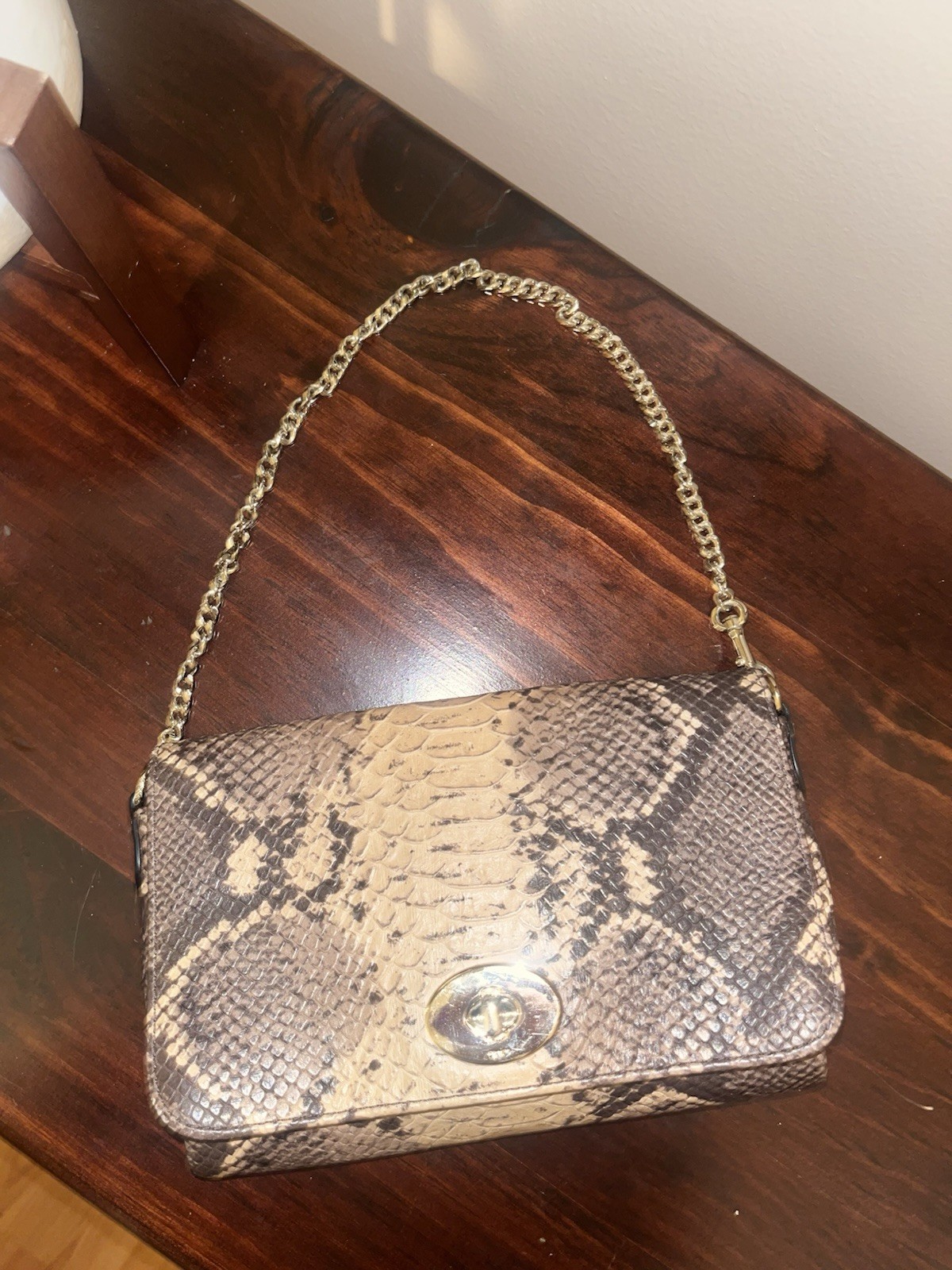 Coach Snake Print Python Embossed Mini Ruby Cross… - image 5