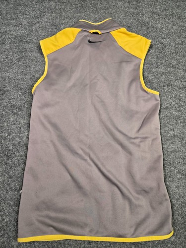 Nike Kobe Bryant Mujer’s Chaleco Sin Mangas Gris Amarillo Cremallera Completa Baloncesto Talla S - Imagen 7 de 8