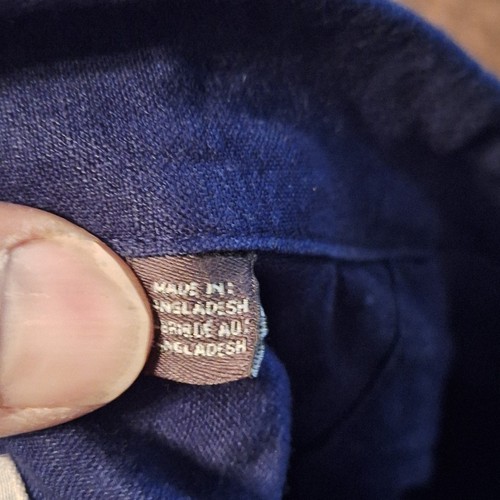 Oak Hill Herren Kurzarm Hemd mit Knopfleiste Blau Größe 1XLT Bin20 - Bild 5 von 6