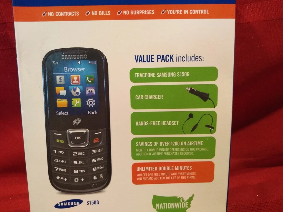Samsung S150G - Black (TracFone) Cellular Phone - Image 3 of 4